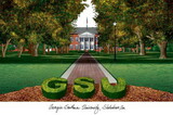Campus Images GA975MBSGED-1512 Georgia Southern 15w x 12h Manhattan Black Single Mat Gold Embossed Diploma Frame with Bonus Campus Images Lithograph