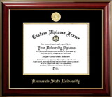 Campus Images GA986CMGTGED-1411 Kennesaw State Owls 14w x 11h Classic Mahogany Gold Embossed Diploma Frame