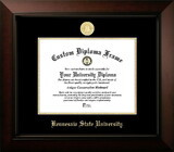 Campus Images GA986LBCGED-1411 Kennesaw State Owls 14w x 11h Legacy Black Cherry Gold Embossed Diploma Frame