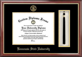 Campus Images GA986PMHGT Kennesaw State University Tassel Box and Diploma Frame
