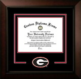 Campus Images GA987LBCSD-1512 Georgia Bulldogs 15w x 12h Legacy Black Cherry Spirit Logo Diploma Frame