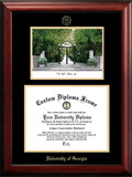Campus Images GA987LGED University of Georgia Gold embossed diploma frame with Campus Images lithograph