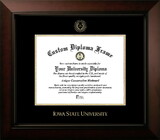 Campus Images IA998LBCGED-1185 Iowa State Cyclones 11w x 8.5h Legacy Black Cherry , Foil Seal Diploma Frame