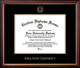 Campus Images IA998PMGED-1185 Iowa State University Petite Diploma Frame