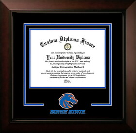 Campus Images ID991LBCSD-1185 Boise State University Broncos 11w x 8.5h Legacy Black Cherry Spirit Logo Diploma Frame