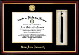 Campus Images ID991PMHGT-1185 Boise State University 11w x 8.5h Tassel Box and Diploma Frame