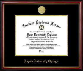Campus Images IL970PMGED-1185 Loyola Chicago University Petite Diploma Frame