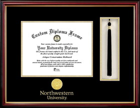 Campus Images IL971PMHGT Northwestern University Tassel Box and Diploma Frame
