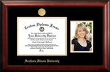 Campus Images IL972PGED-1185 Southern Illinois University 11w x 8.5h Gold Embossed Diploma Frame with 5 x7 Portrait