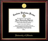 Campus Images IL976PMGED-1185 University of Illinois Petite Diploma Frame