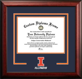 Campus Images IL976SD University of Illinois - Urbana-Champaign Spirit Diploma Frame