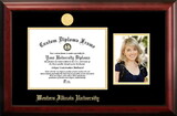 Campus Images IL978PGED-1185 Western Illinois University 11w x 8.5h Gold Embossed Diploma Frame with 5 x7 Portrait