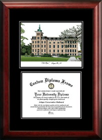 Campus Images IL984D-1185 North Central College 11w x 8.5h Diplomate Diploma Frame