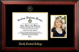 Campus Images IL984PGED-1185 North Central College 11w x 8.5h Gold Embossed Diploma Frame with 5 x7 Portrait