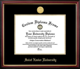 Campus Images IL994PMGED-1185 Saint Xavier University (Chicago,IL) Petite Diploma Frame