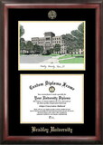 Campus Images IL999LGED Bradley University Gold embossed diploma frame with Campus Images lithograph