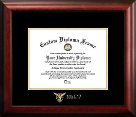 Campus Images IN985GED Ball State University Gold Embossed Diploma Frame