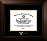 Campus Images IN985LBCGED-108 Ball State University Cardinals 10w x 8h Legacy Black Cherry , Foil Seal Diploma Frame