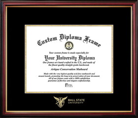 Campus Images IN985PMGED-108 Ball State University Petite Diploma Frame