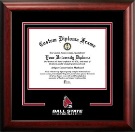 Campus Images IN985SD-108 Ball State University Cardinals 10w x 8h Spirit Diploma Frame