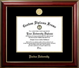 Campus Images IN988CMGTGED-96257625 Purdue University 9.625w x 7.625h Classic Mahogany Gold Embossed Diploma Frame