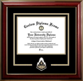 Campus Images IN988CMGTSD-96257625 Purdue University 9.625w x 7.625h Classic Spirit Logo Diploma Frame