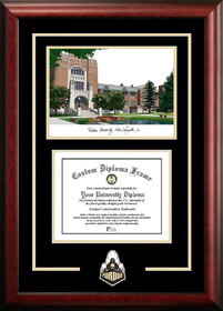 Campus Images IN988SG Purdue University  Spirit Graduate Frame with Campus Image