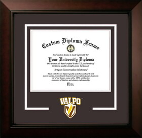 Campus Images IN991LBCSD-108 Valparaiso University 10w x 8h Legacy Black Cherry Spirit Logo Diploma Frame