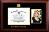 Campus Images IN993PGED-1185 Indiana University, Bloomington 11w x 8.5h Gold Embossed Diploma Frame with 5 x7 Portrait