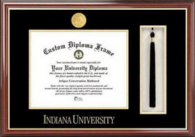 Campus Images IN993PMHGT Indiana University - Bloomington Tassel Box and Diploma Frame
