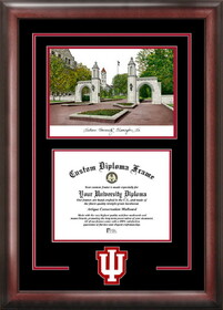 Campus Images IN993SG Indiana University - Bloomington  Spirit Graduate Frame with Campus Image