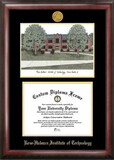 Campus Images IN994LGED Rose Hulman Institute of Technology Gold embossed diploma frame with Campus Images lithograph