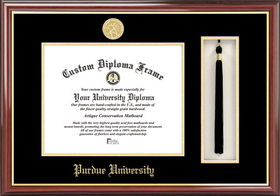 Campus Images IN998PMHGT Purdue University Tassel Box and Diploma Frame