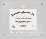 Campus Images KS998LCC1185 Kansas State University Lucent Clear-over-Clear Diploma Frame