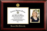 Campus Images KS998PGED-1185 Kansas State University 11w x 8.5h Gold Embossed Diploma Frame with 5 x7 Portrait