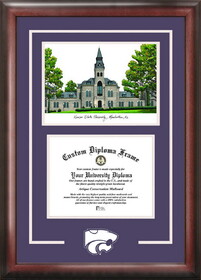 Campus Images KS998SG Kansas State University  Spirit Graduate Frame with Campus Image