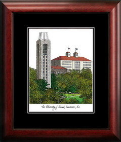 Campus Images KS999A University of Kansas Academic Framed Lithograph