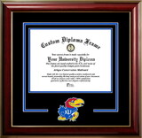 Campus Images KS999CMGTSD-1185 University of Kansas Jayhawks 11w x 8.5h Classic Spirit Logo Diploma Frame