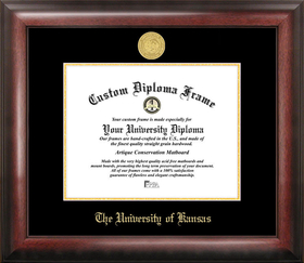 Campus Images KS999GED University of Kansas Gold Embossed Diploma Frame