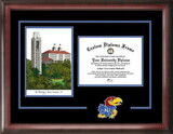 Campus Images KS999SG University of Kansas Spirit Graduate Frame with Campus Image