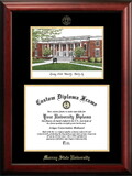 Campus Images KY984LGED Murray State University Gold embossed diploma frame with Campus Images lithograph