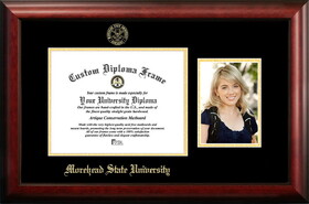 Campus Images KY985PGED-1185 Morehead State University 11w x 8.5h Gold Embossed Diploma Frame with 5 x7 Portrait