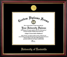 Campus Images KY997PMGED-1714 University of Louisville Petite Diploma Frame