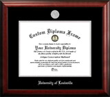 Campus Images KY997SED-1714 University of Louisville 17w x 14h Silver Embossed Diploma Frame
