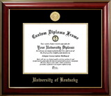 Campus Images KY998CMGTGED-1185 Kentucky Wildcats 11w x 8.5h Classic Mahogany Gold Embossed Diploma Frame