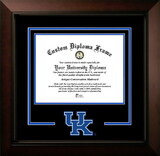 Campus Images KY998LBCSD-1185 Kentucky Wildcats 11w x 8.5h Legacy Black Cherry Spirit Logo Diploma Frame