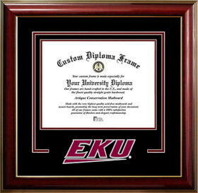 Campus Images KY999CMGTSD-1185 Eastern Kentucky University 11w x 8.5h Classic Spirit Logo Diploma Frame