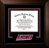 Campus Images KY999LBCSD-1185 Eastern Kentucky University 11w x 8.5h Legacy Black Cherry Spirit Logo Diploma Frame