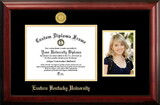 Campus Images KY999PGED-1185 Eastern Kentucky University 11w x 8.5h Gold Embossed Diploma Frame with 5 x7 Portrait
