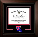 Campus Images LA988LBCSD-1185 Louisiana Tech Bulldogs 11w x 8.5h Legacy Black Cherry Spirit Logo Diploma Frame